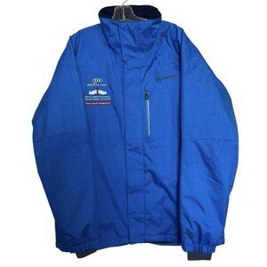 Columbia Ski Jacket Mens Large Blue Omni Heat Birds Of Prey Vail Beaver Creek